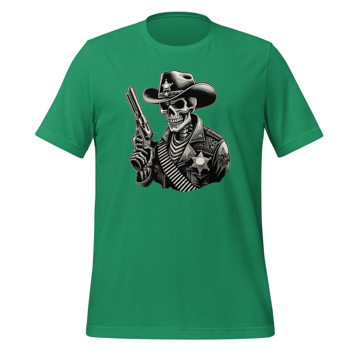 Skeleton Sheriff Costume With A Gun Cowboys Fan Unisex product image 6