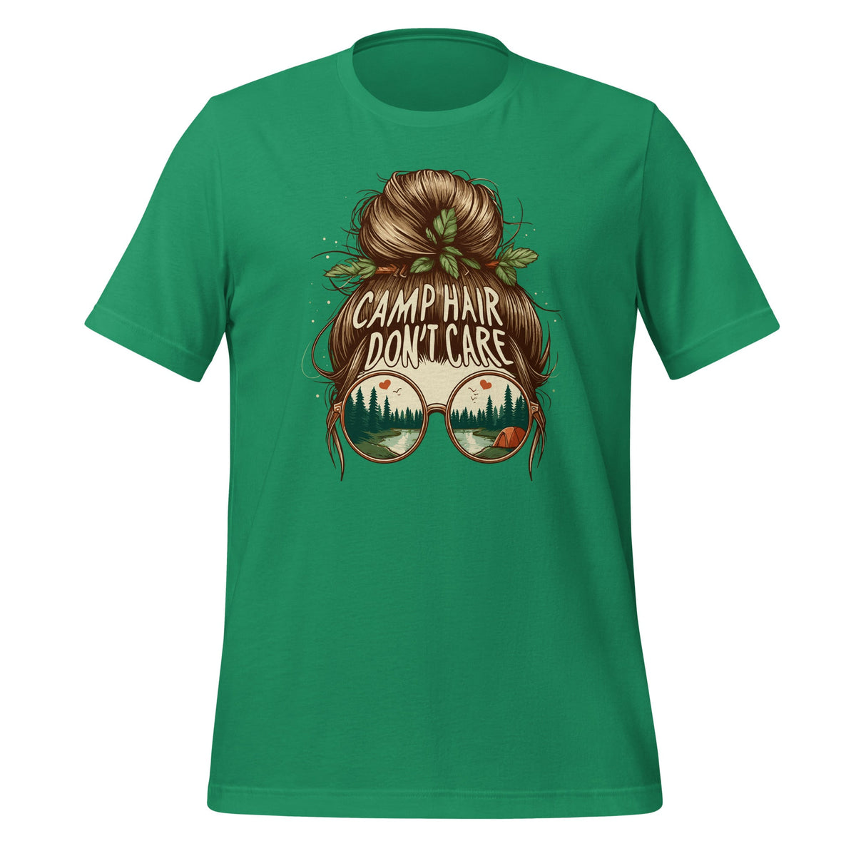 Camp Hair Don't Care Messy Bun Funny Camping Camper Unisex product image 6