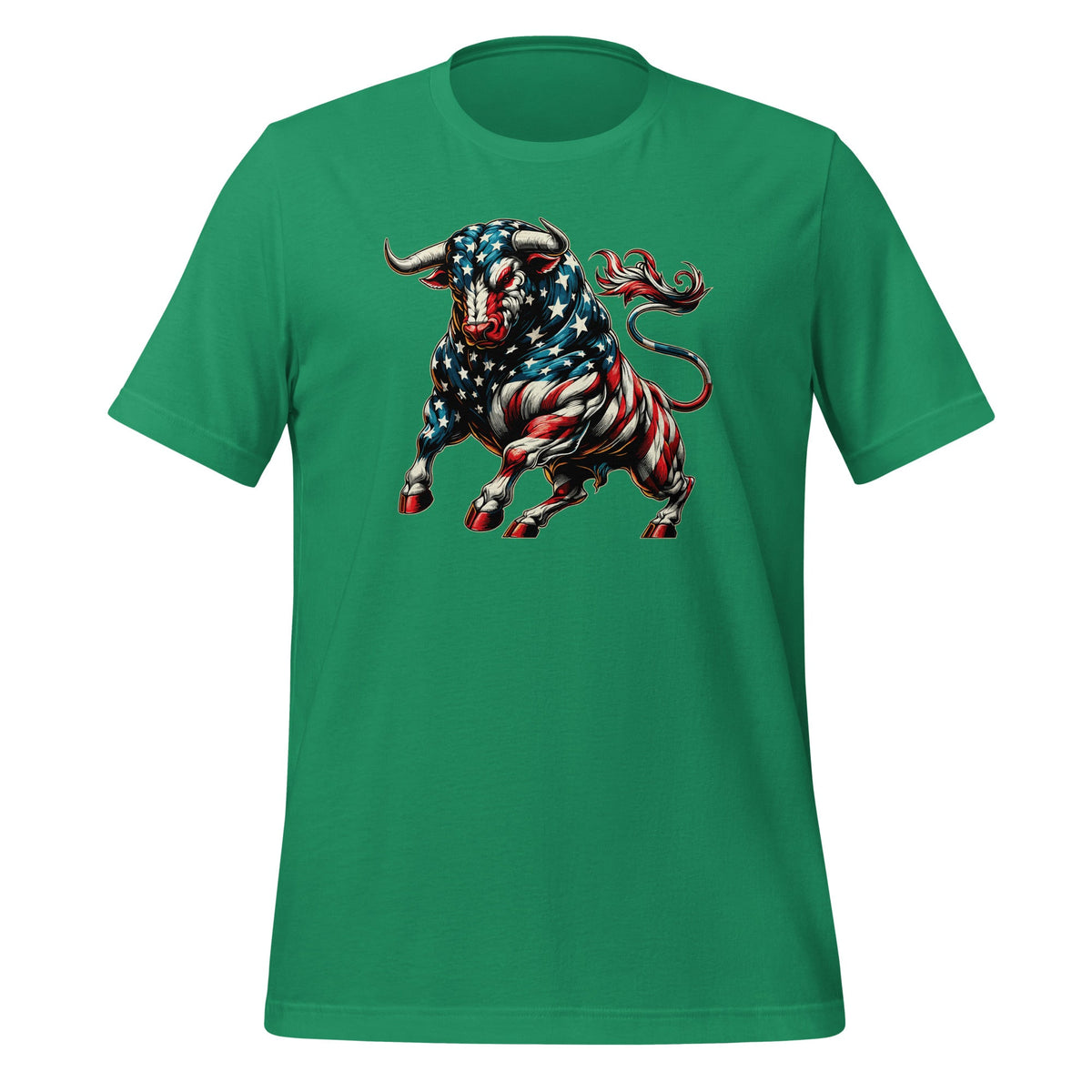 Vintage American Patriot Bull Cow 4th Of July America Flag product image 6