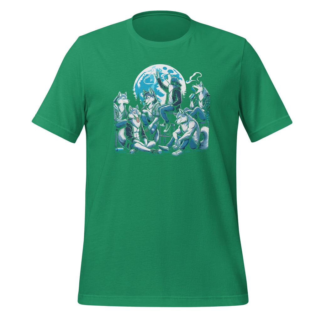 Sitting Wolf Literally Me Funny Meme Art Unisex T-Shirt product image 6