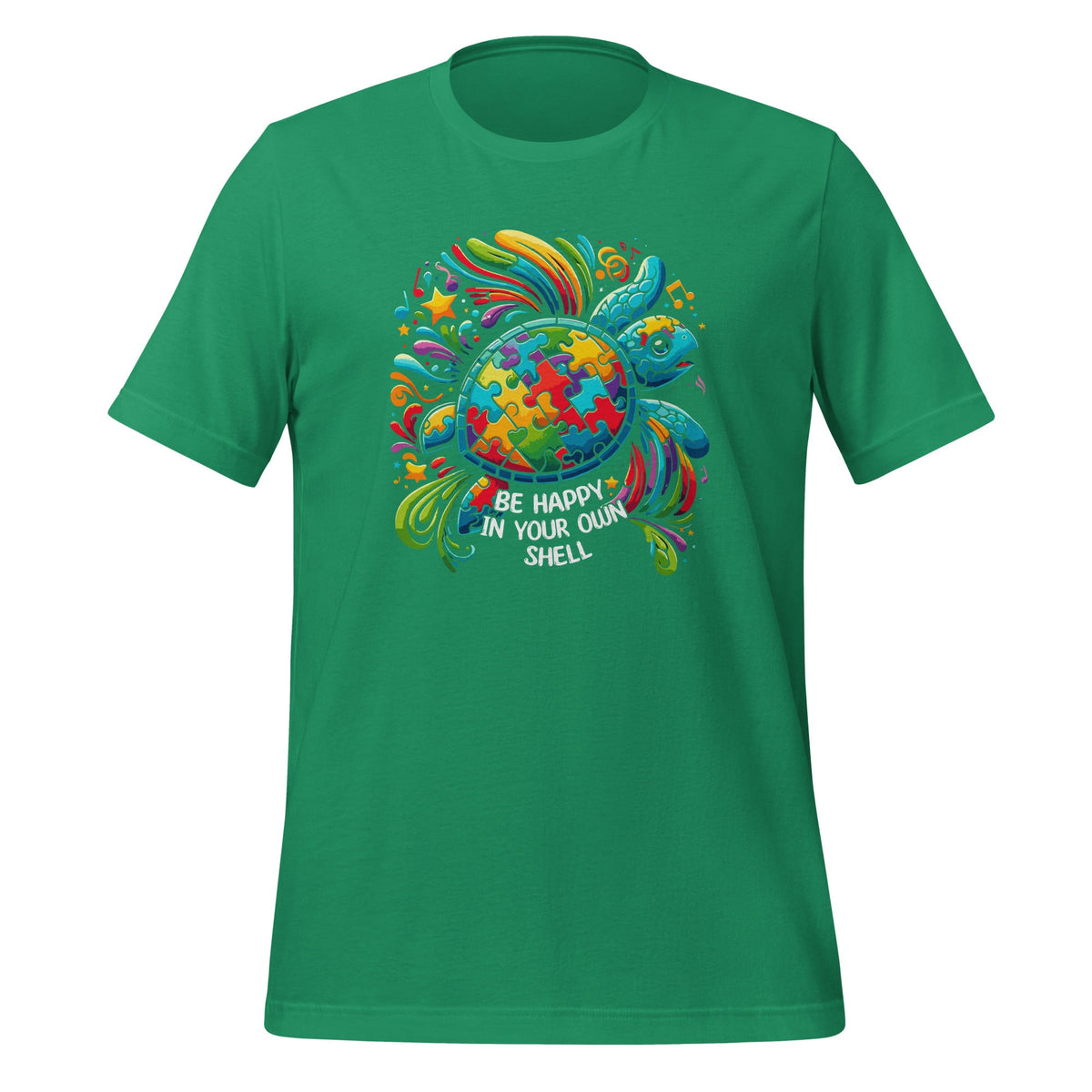 Puzzle Turtle Be Happy In Your Own Shell Autism Awareness product image 6