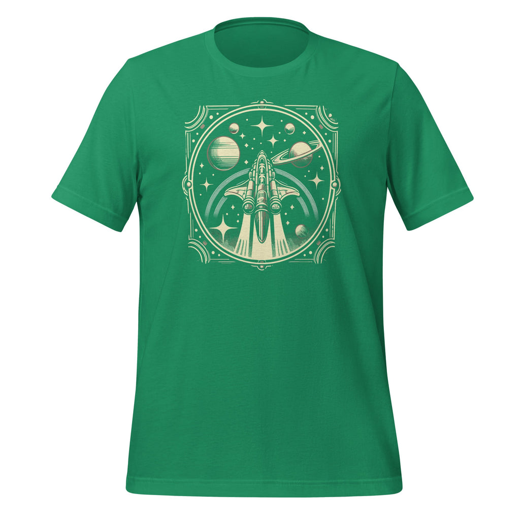 Spaceship Vintage Sci-Fi Unique Graphic Art Unisex T-Shirt product image 6