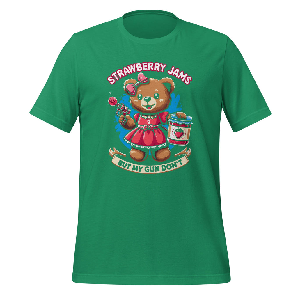 Strawberry Jams But My Gun Don't Funny Meme Unisex T-Shirt product image 6