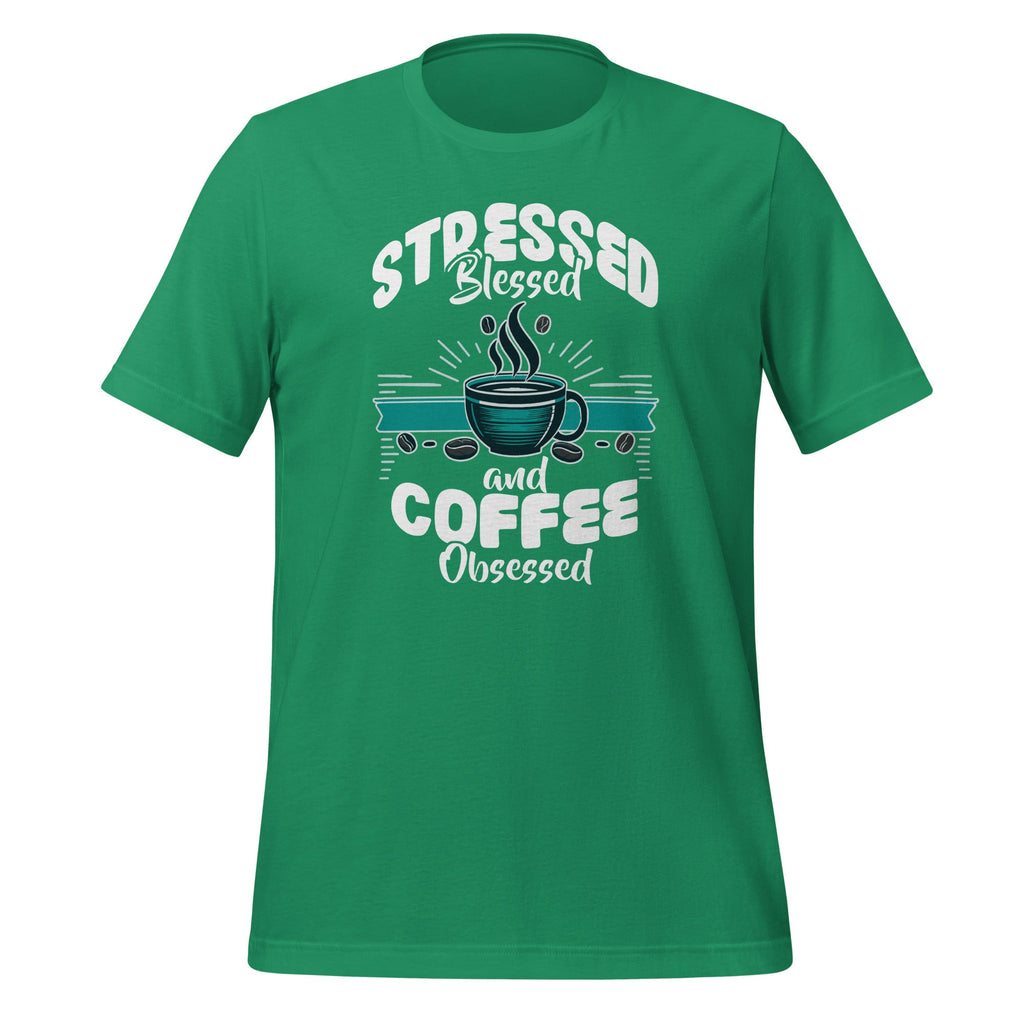 Stressed Blessed and Coffee Obsessed Funny Barista Unisex product image 6