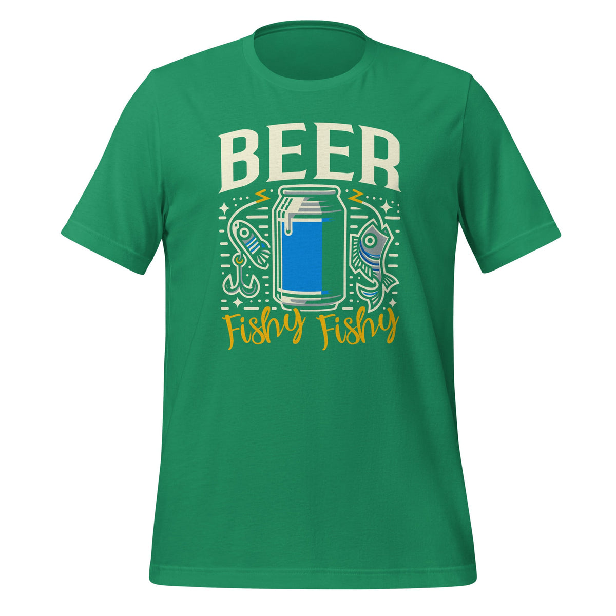 Beer Fishy Funny Fishing Fisherman Retro Unisex T-Shirt product image 6