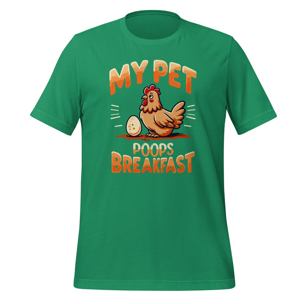 My Pet Poops Breakfast Funny Chicken Farmers Unisex T-Shirt product image 6