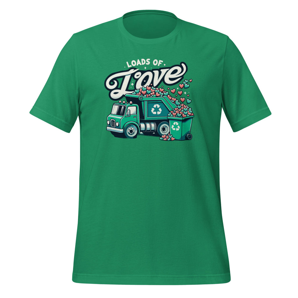 Loads Of Love Recycling Truck Trash Garbage Unisex T-Shirt product image 10