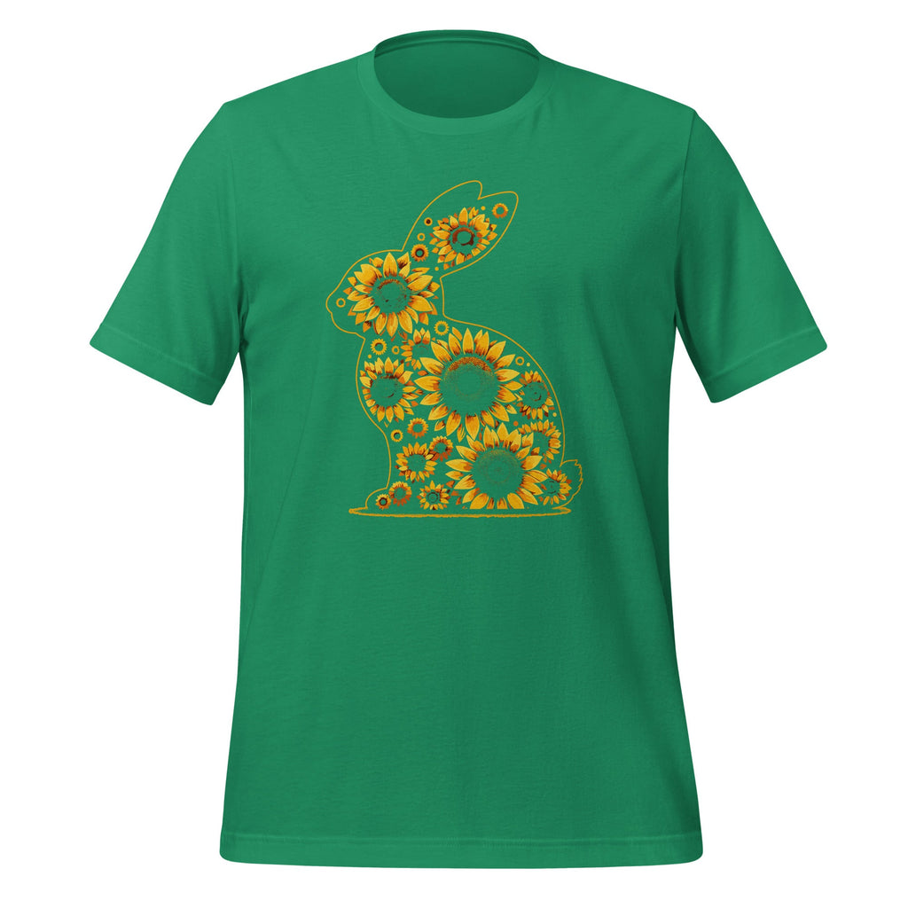 Easter Sunflower Bunny Rabbit Vintage Flowers Unisex T-Shirt product image 6