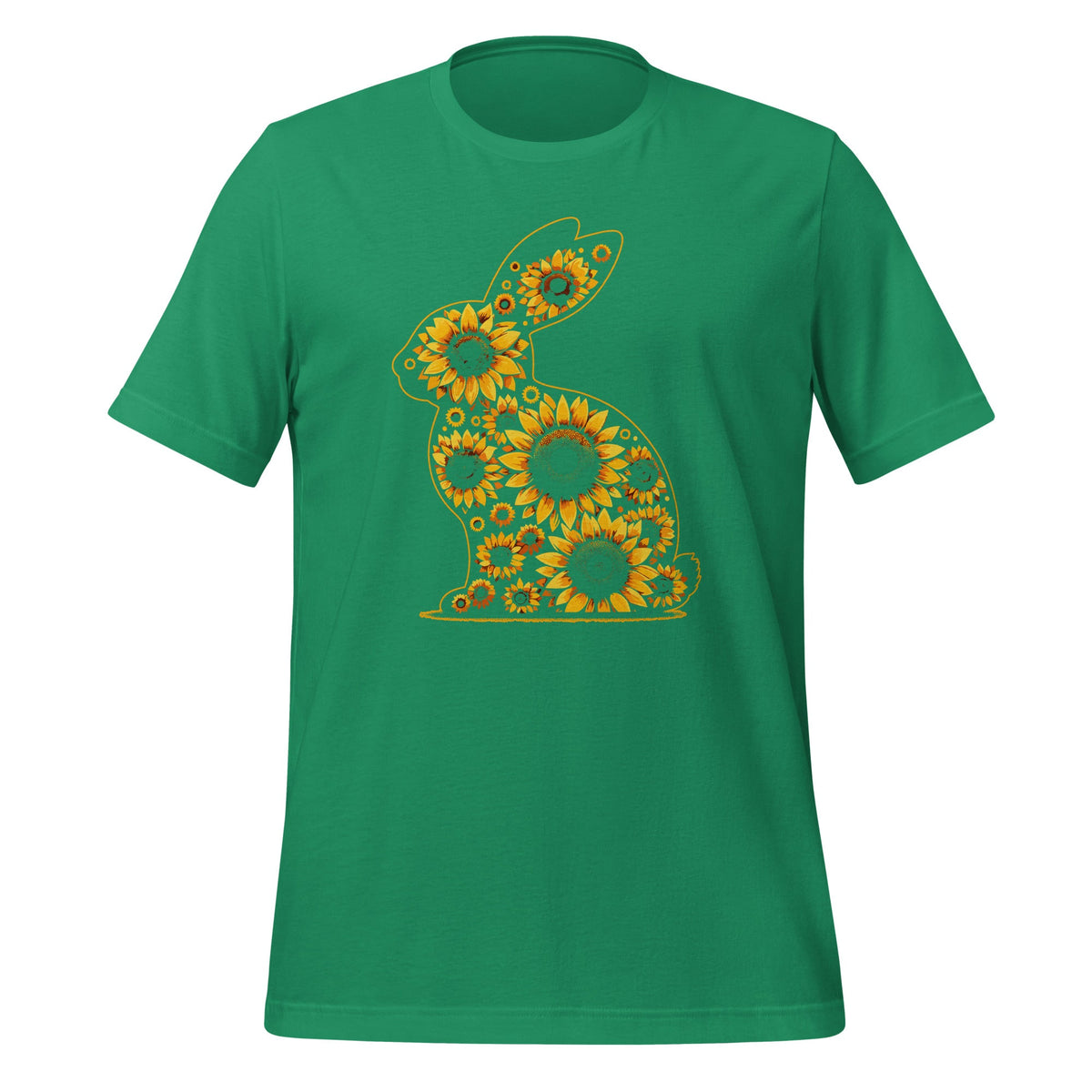 Easter Sunflower Bunny Rabbit Vintage Flowers Unisex T-Shirt product image 6