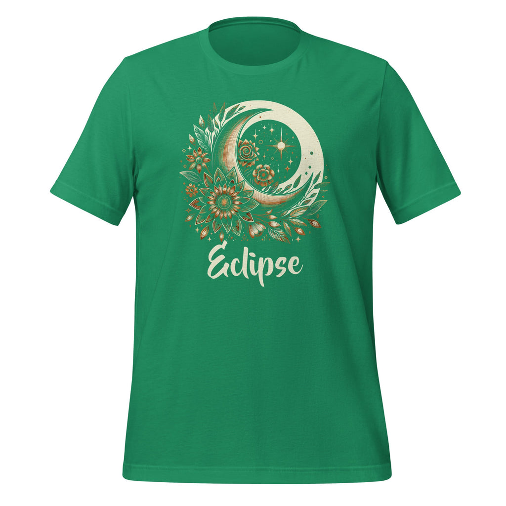 Solar Eclipse With Floral Flowers Space Graphic Art Unisex product image 6
