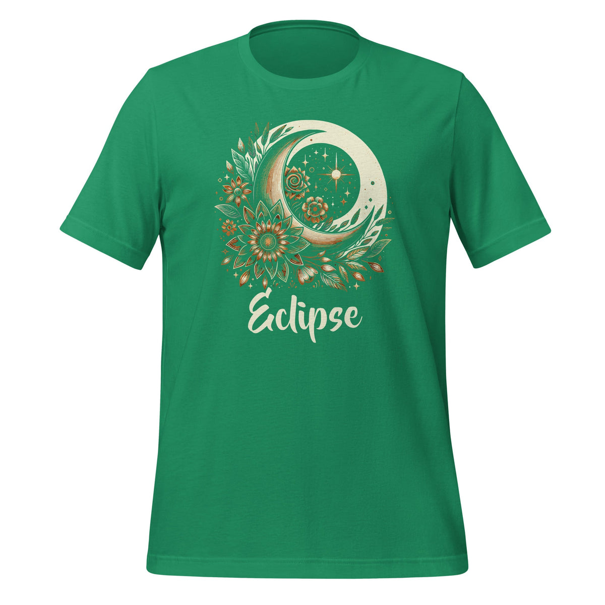 Solar Eclipse With Floral Flowers Space Graphic Art Unisex product image 6