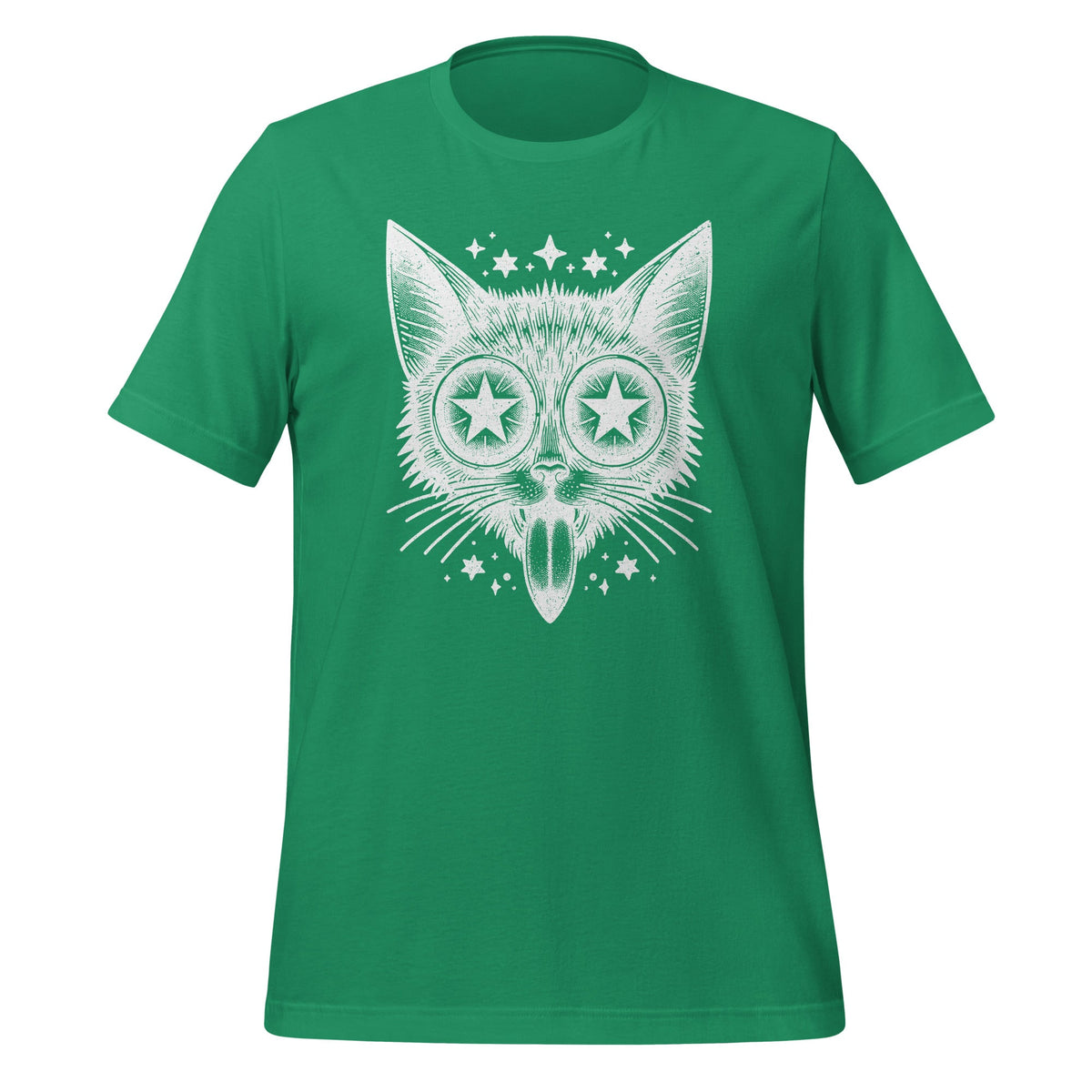 Weirdcore Cat Trippy Gothic Black Unisex T-Shirt product image 6
