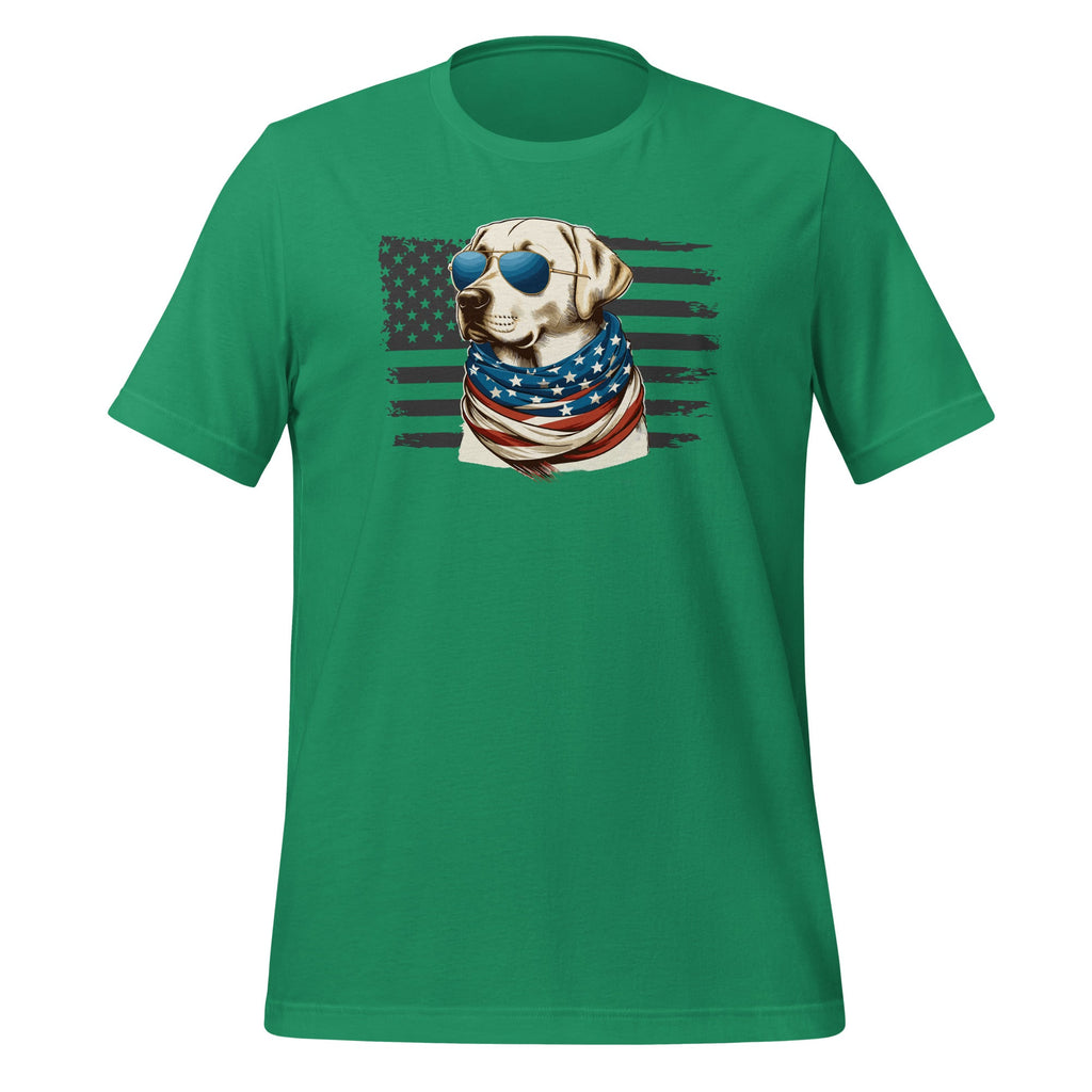 American Flag Yellow Lab Labrador 4th Of July USA Unisex product image 6