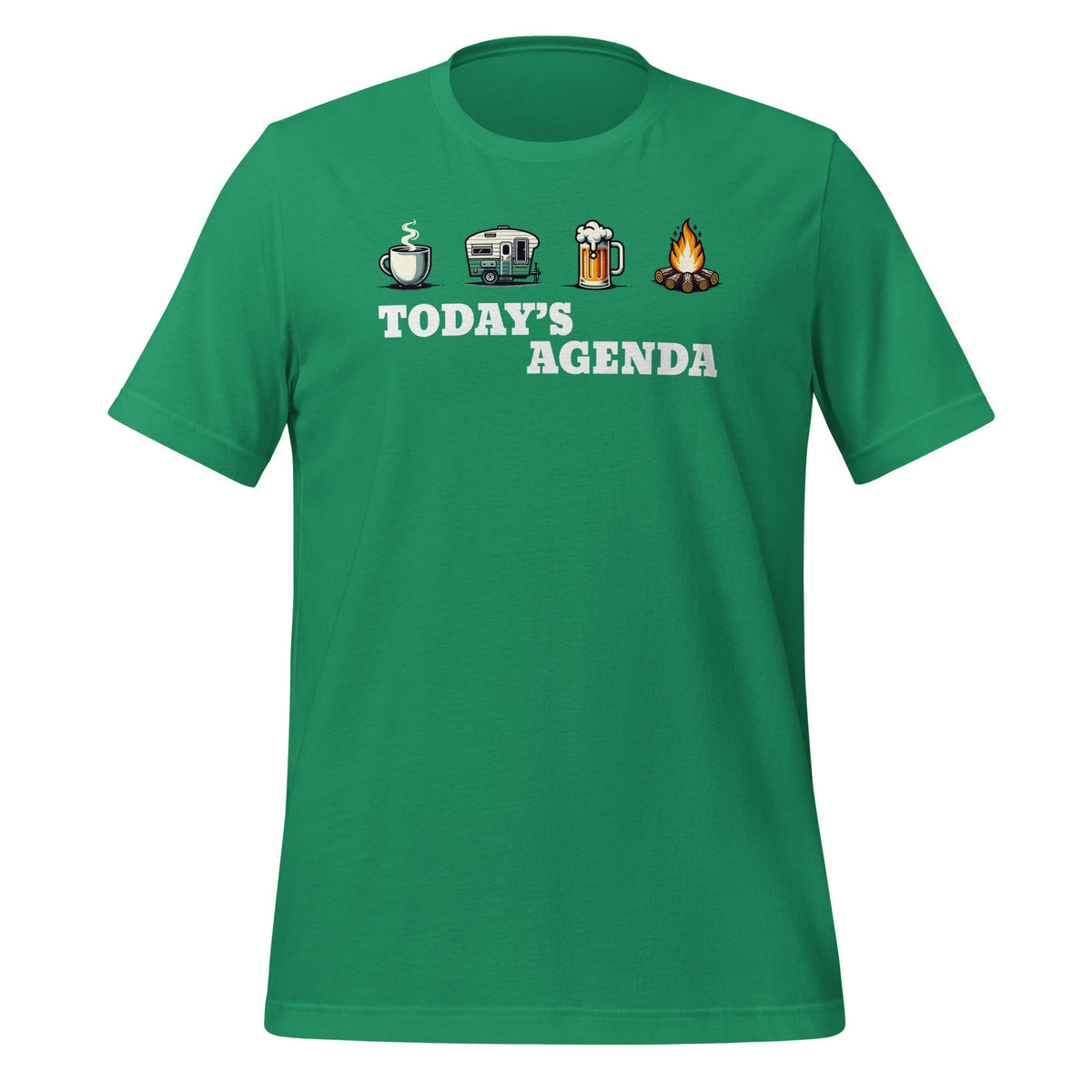 Today's Agenda Camping Coffee Pop Up Camper Beer Campfire product image 6