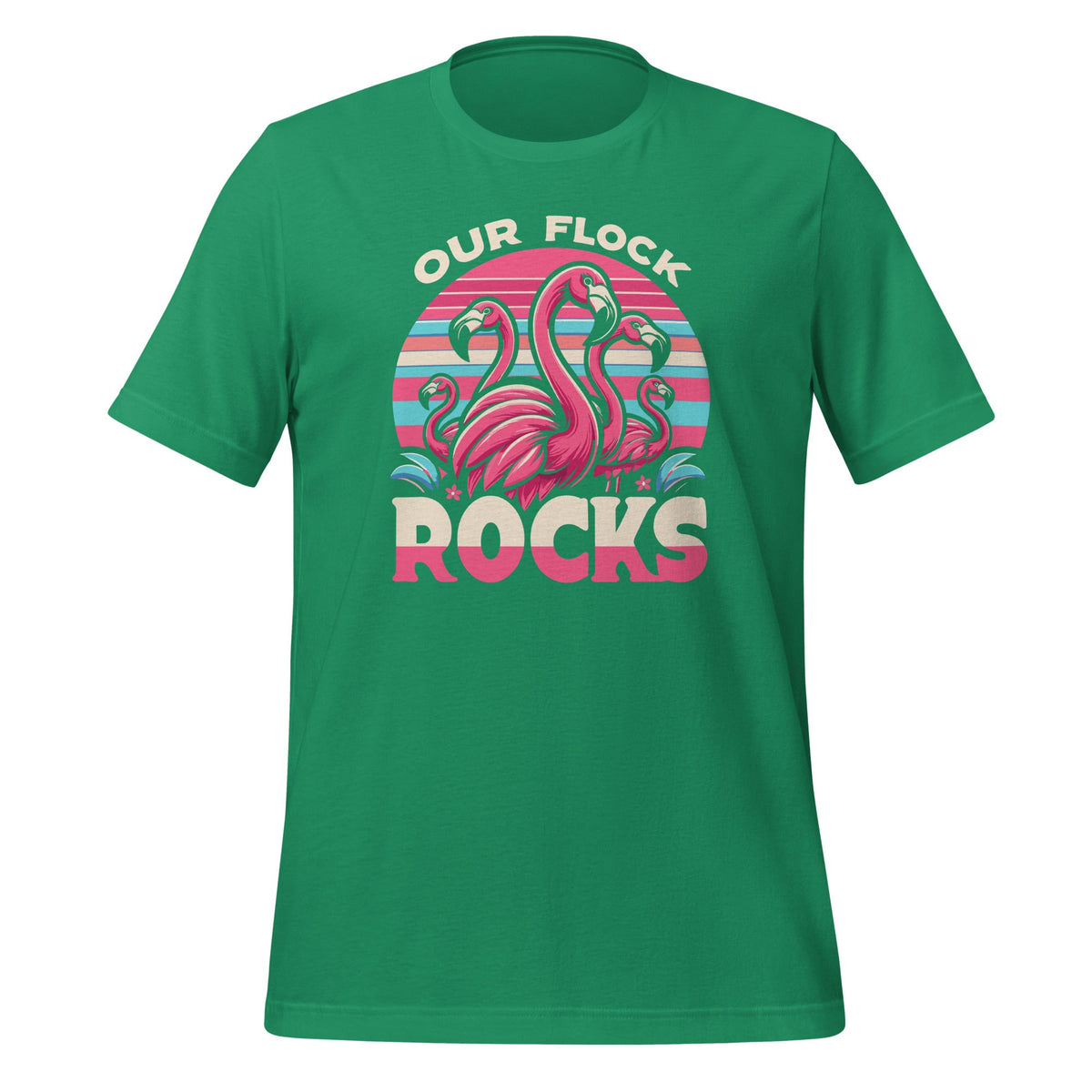 Our Flock Rocks Flamingos Lover Family Vacation Unisex product image 6