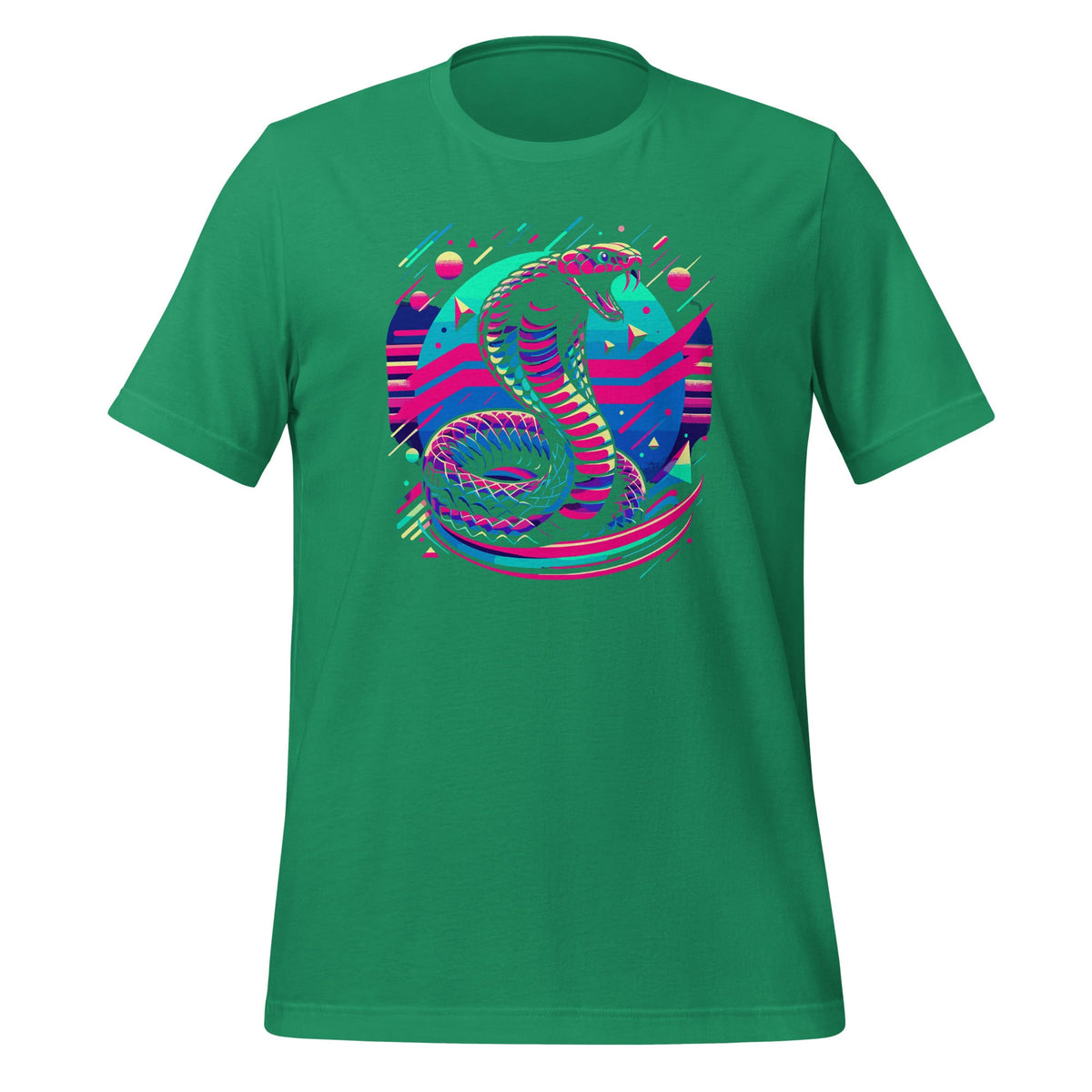 Colorful Cobra Vaporwave Style Vivid Reptile Venom Snake product image 6