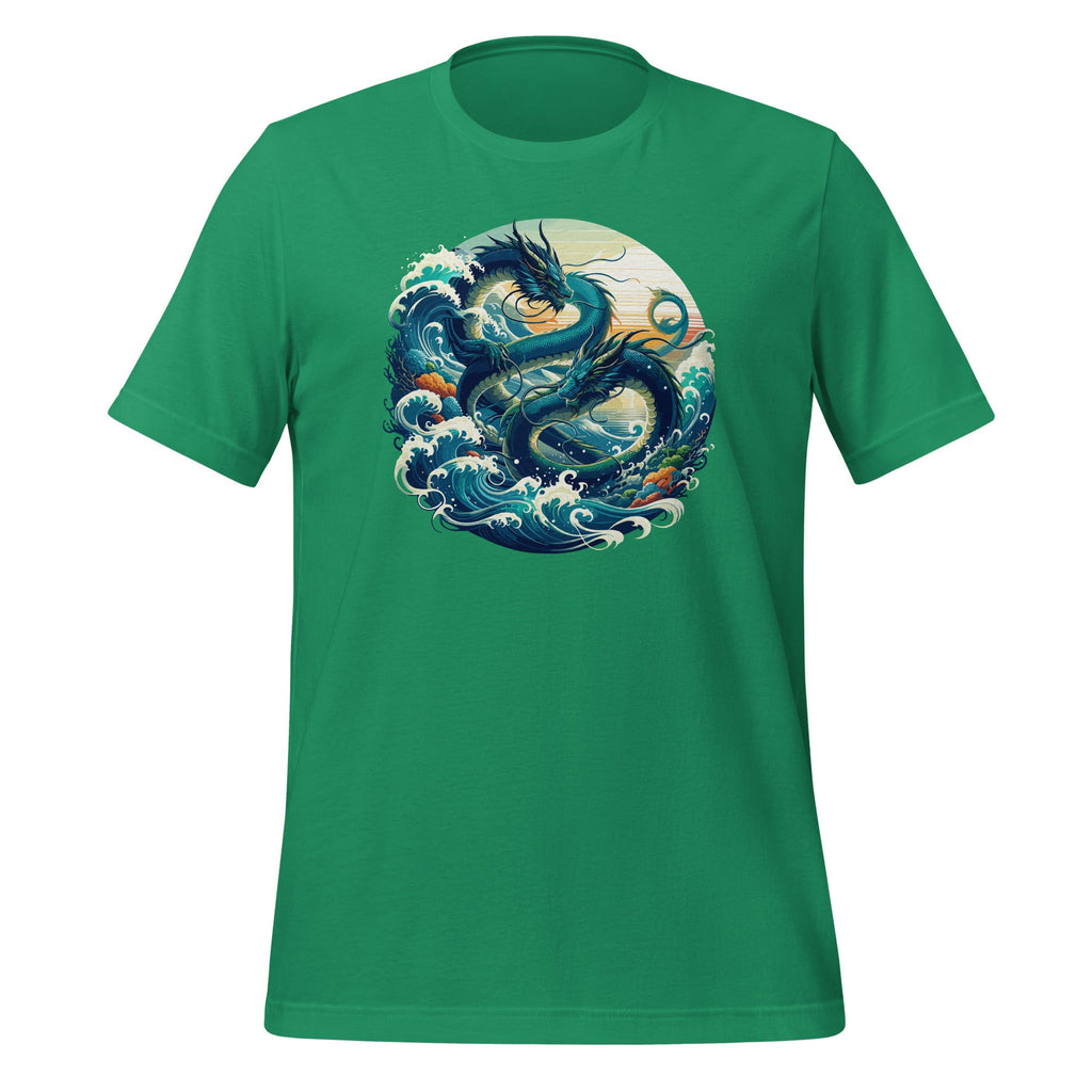 Cool Water Dragons with Sea and Waves Graphic Art Unisex product image 6