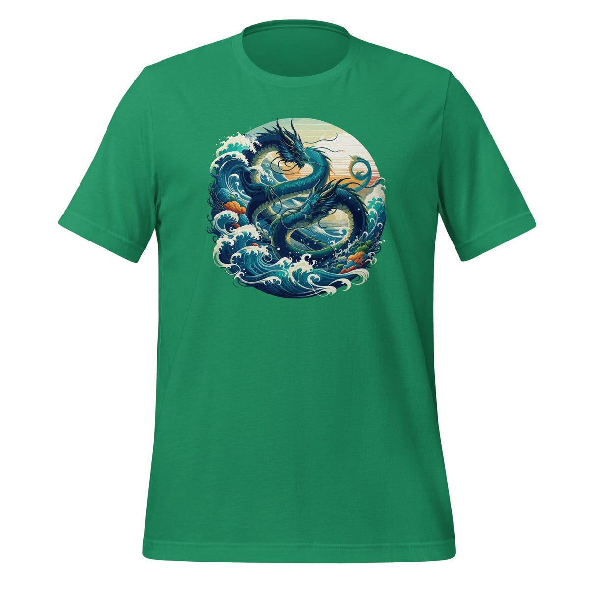 Cool Water Dragons with Sea and Waves Graphic Art Unisex product image 6