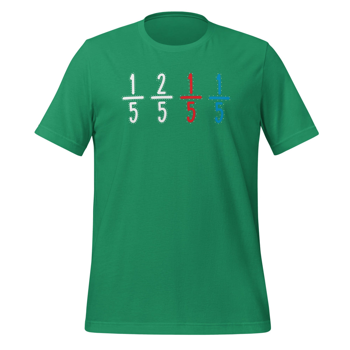 1/5 2/5 1/5 Red 1/5 Blue - Funny Math Teacher Student product image 6