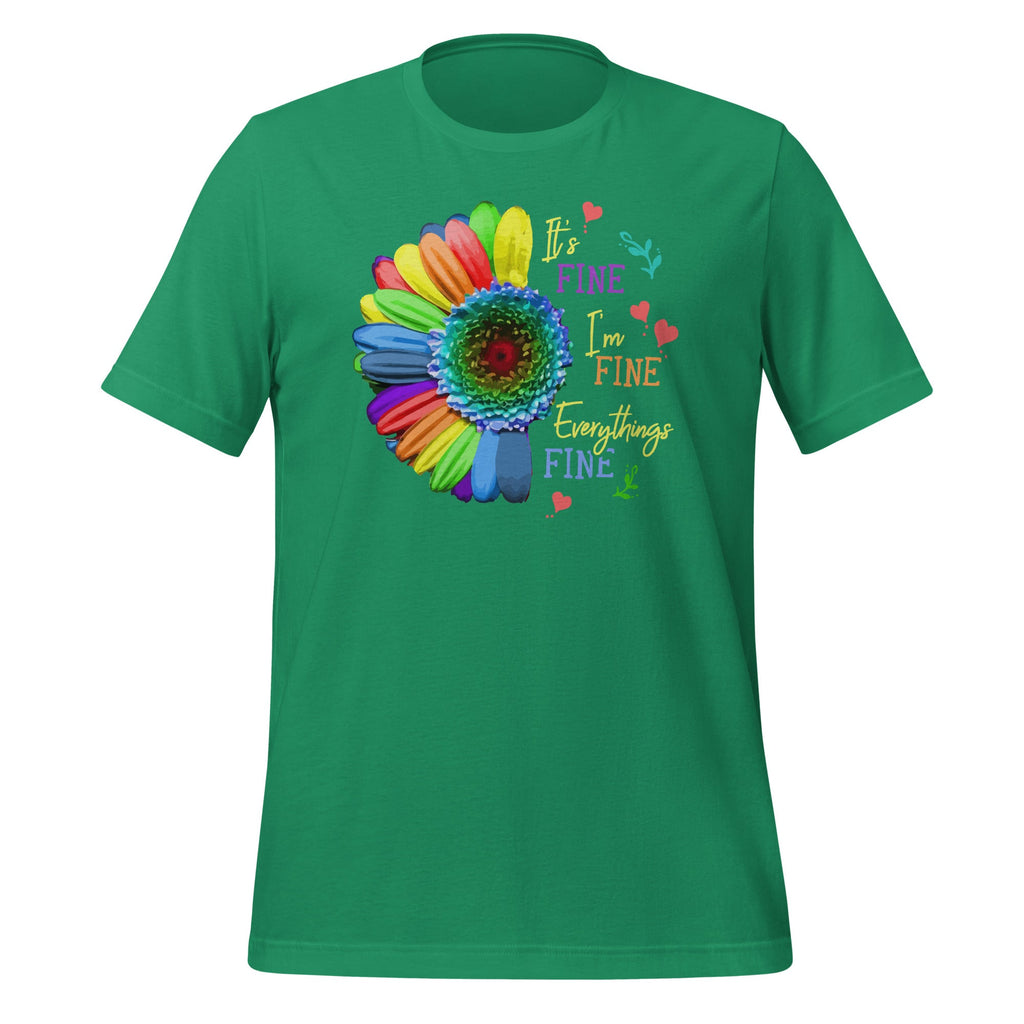 Its Fine Im Everythings - Cool Sunflower Quote Short-Sleeve product image 6
