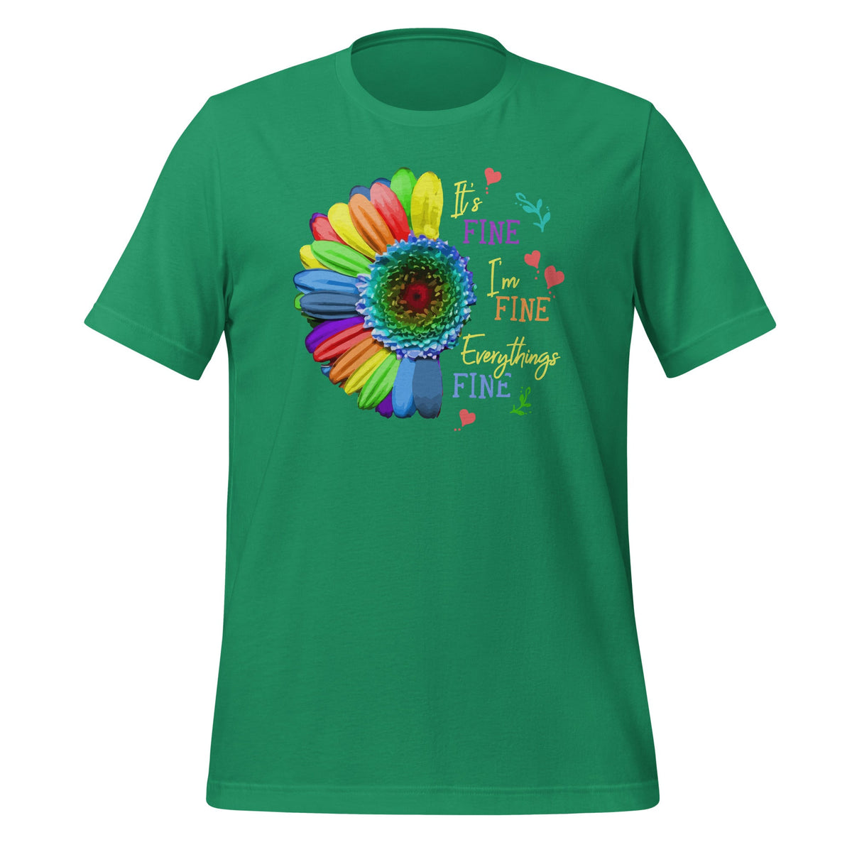 Its Fine Im Everythings - Cool Sunflower Quote Short-Sleeve product image 6