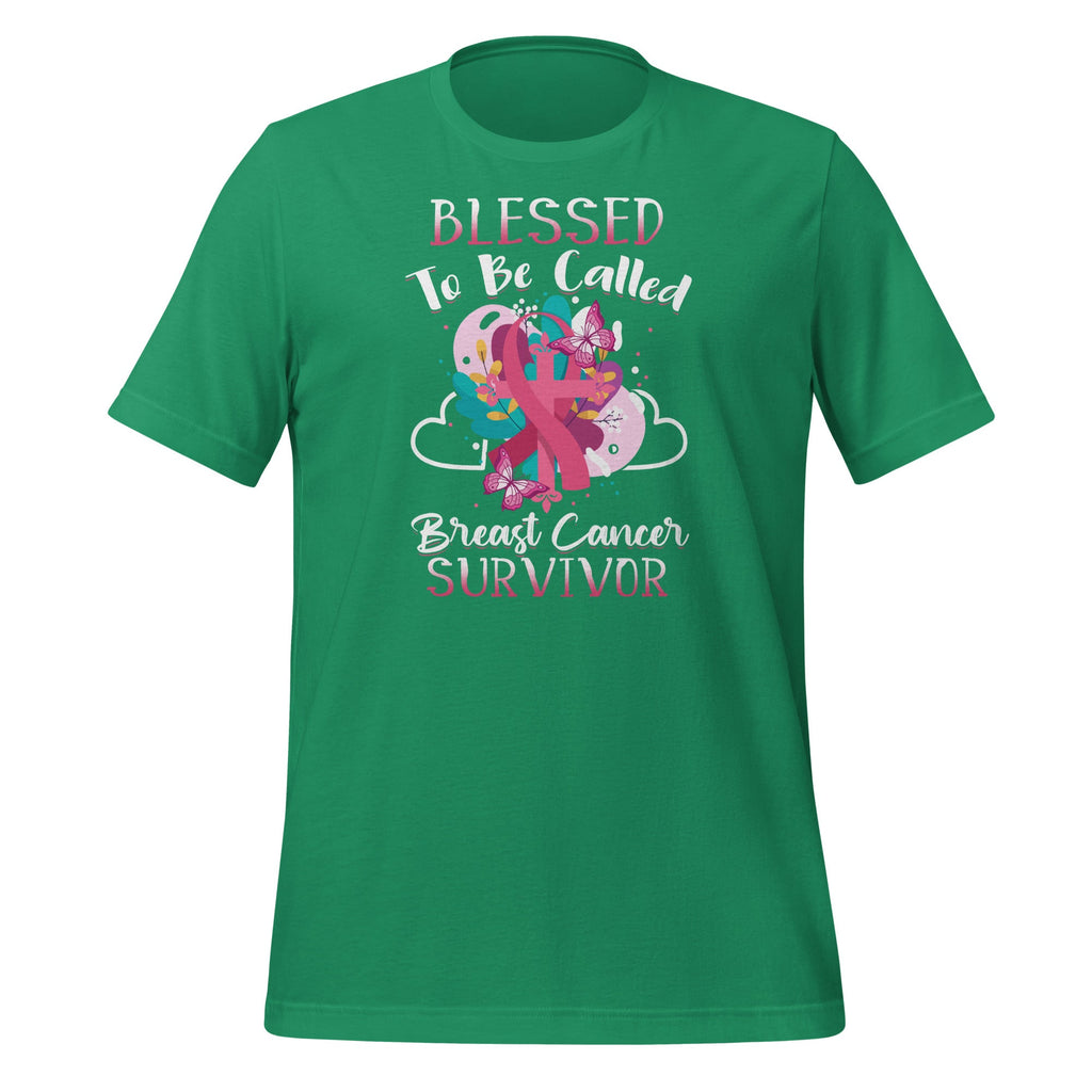 Blessed To Be Called Breast Cancer Survivor Pink Butterfly product image 5