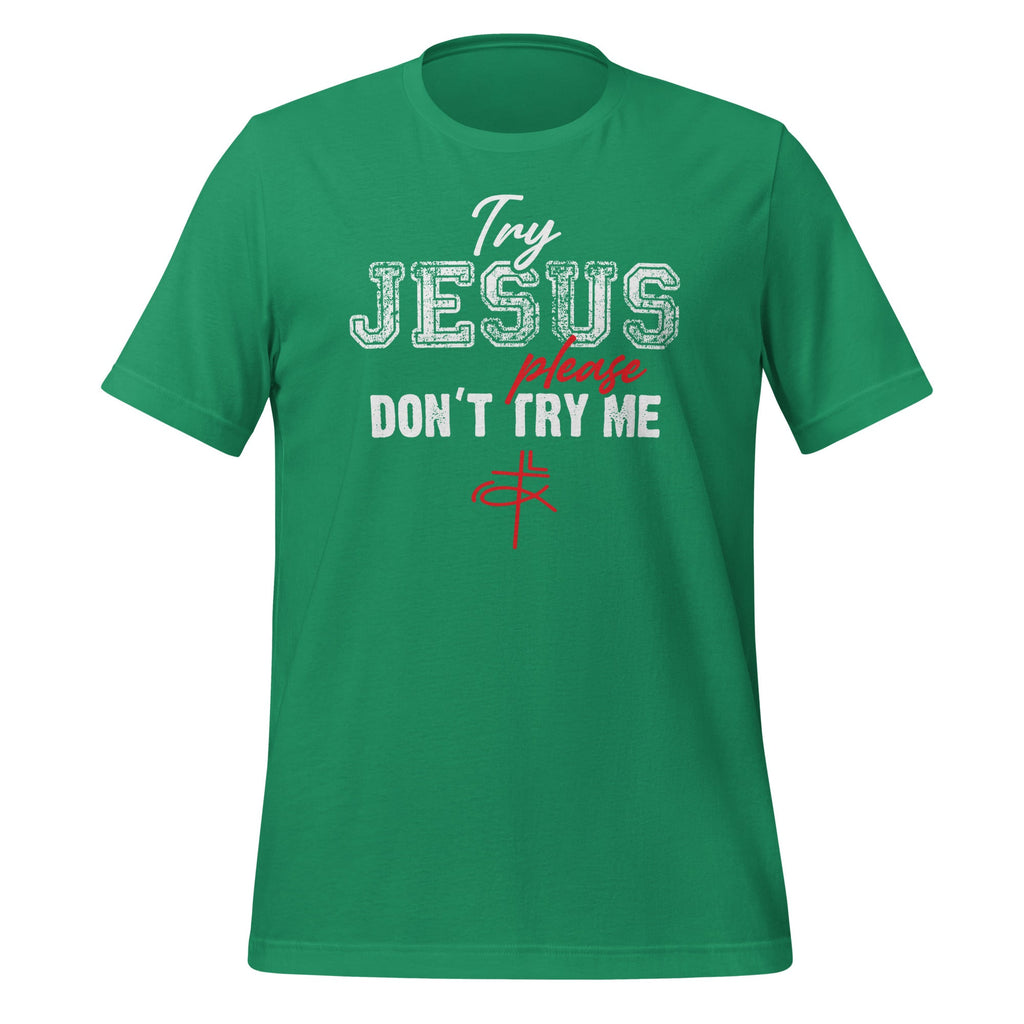 Try Jesus Please Don't Me - Christian Quote Saying product image 6