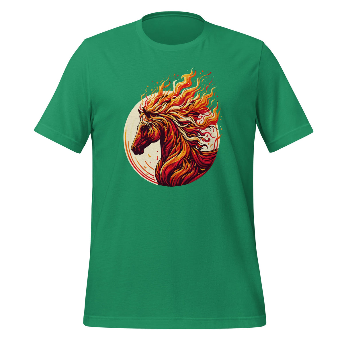 Burning Horse Animal Cool Horses Fire Flames Unisex T-Shirt product image 6
