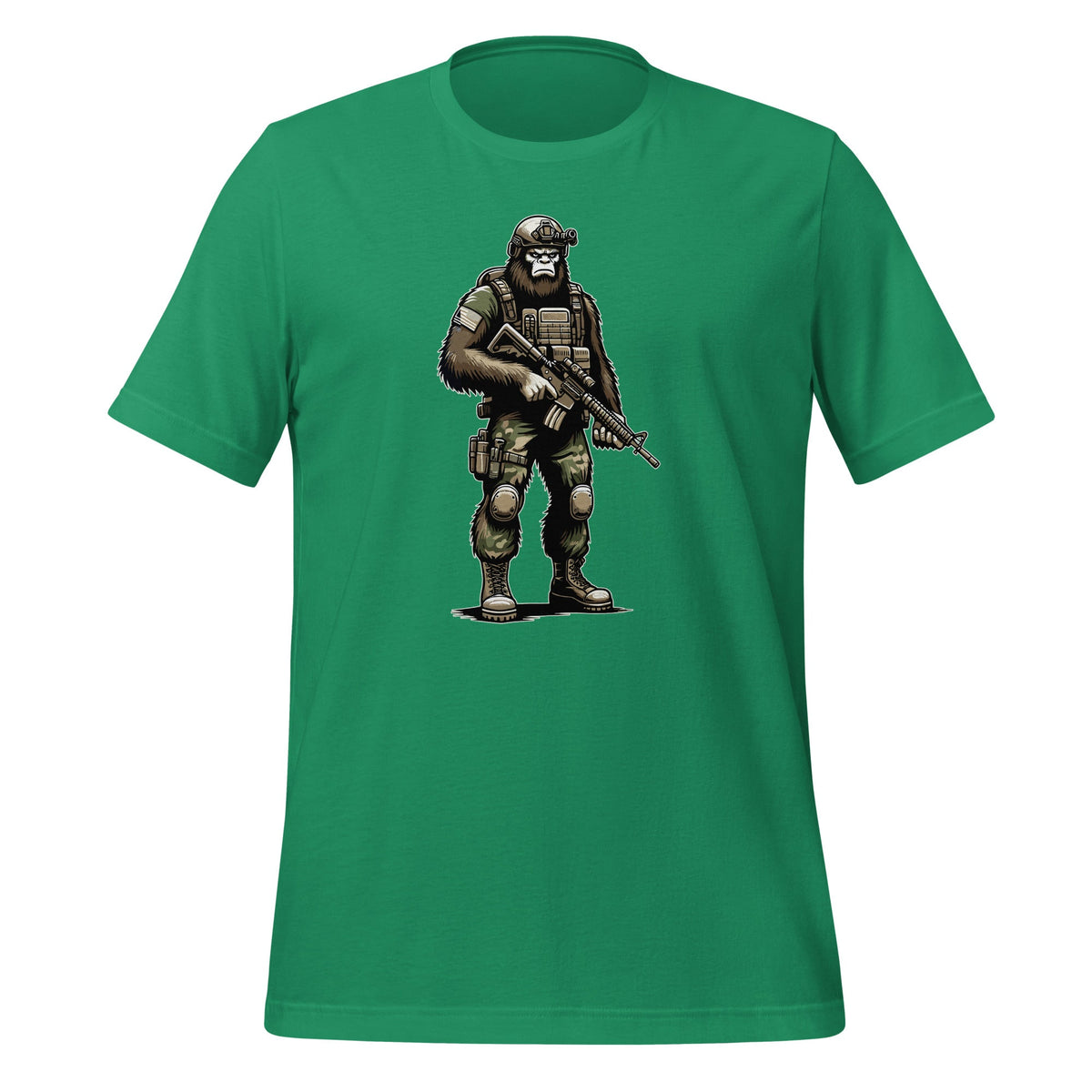 Cute Bigfoot Sasquatch Funny Military Cryptid Unisex T-Shirt product image 6