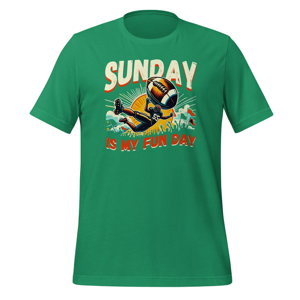 Sunday Is My Fun Day Funny Football Art Saying Unisex product image 6