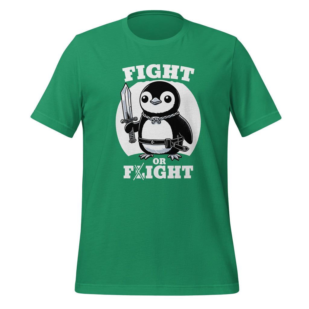 Fight or Flight Funny Penguin Pun Animal Meme Unisex T-Shirt product image 6