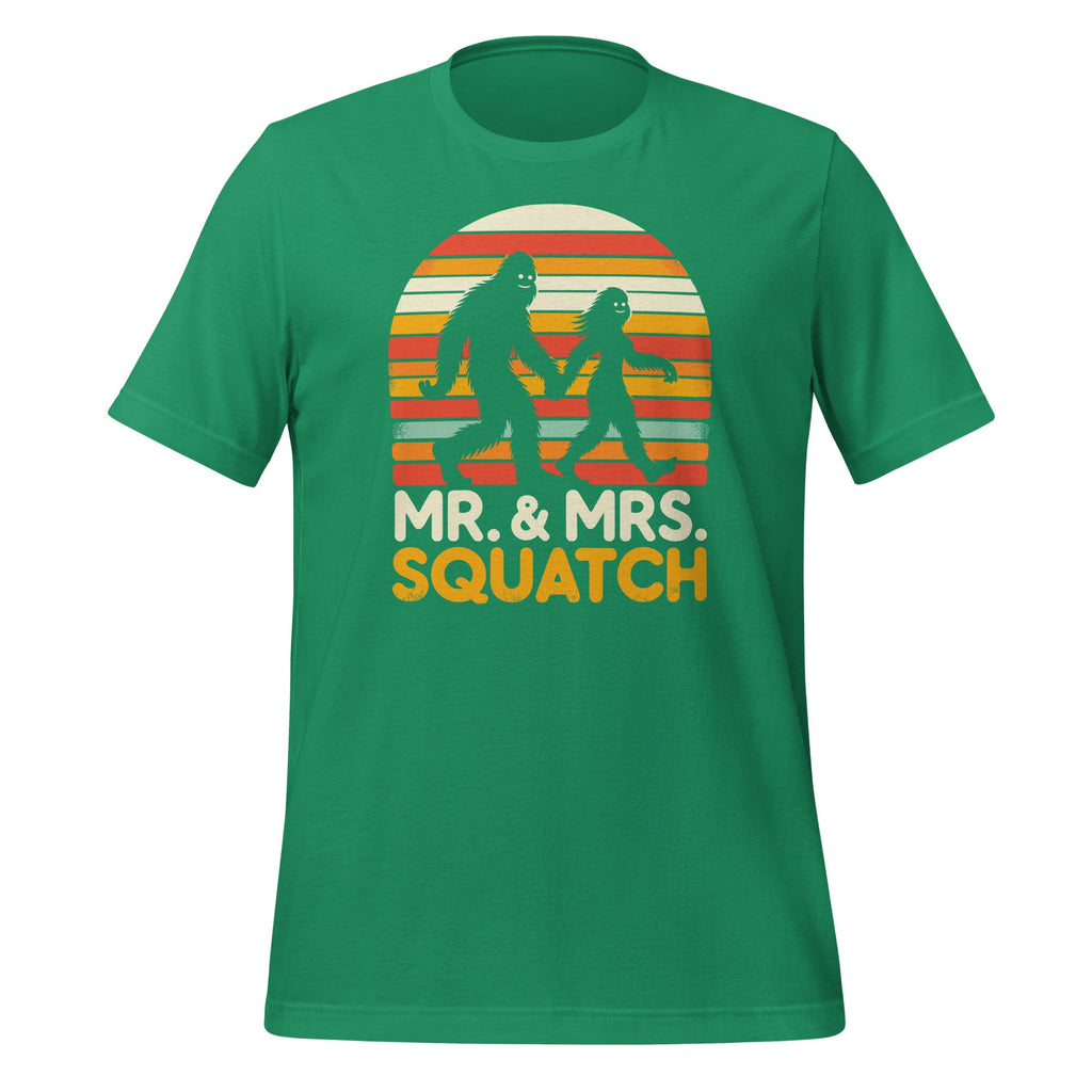 Mr and Mrs Bigfoot Sasquatch Funny Believers Unisex T-Shirt product image 6