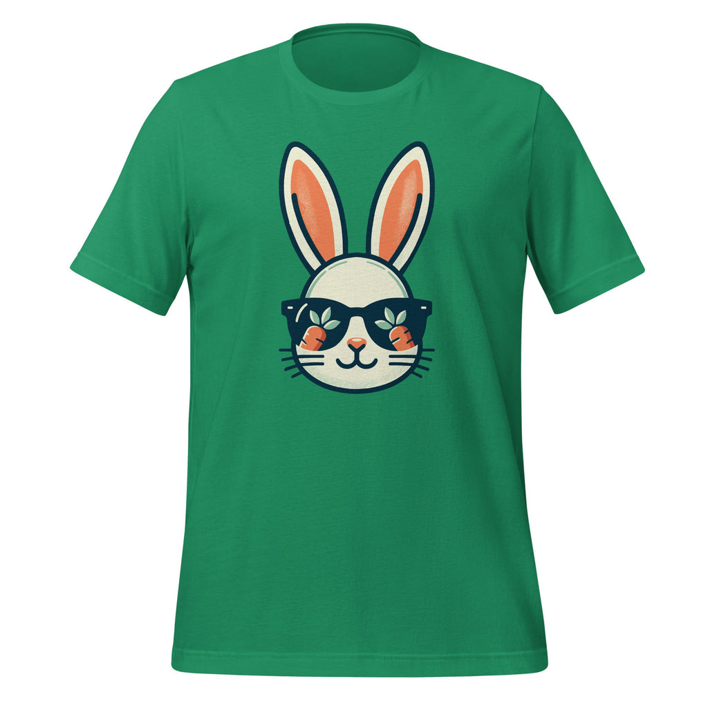 Bunny Face Easter Day Sunglasses Carrot Unisex T-Shirt product image 6