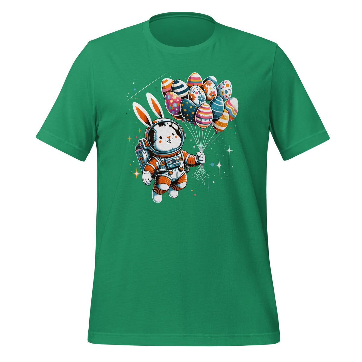 Happy Easter Day Bunny Egg Astronaut Space Unisex T-Shirt product image 6