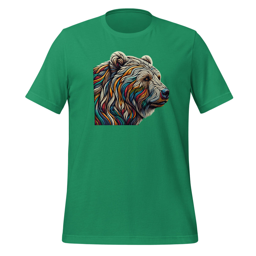 Grizzly Bear Colorful Art Animal Zoo Lovers Unisex T-Shirt product image 6