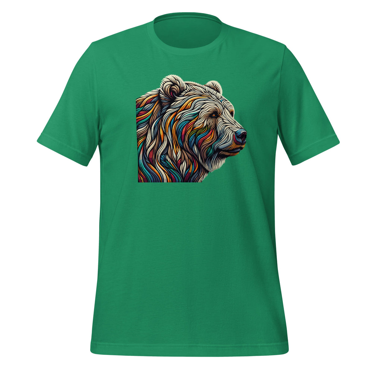 Grizzly Bear Colorful Art Animal Zoo Lovers Unisex T-Shirt product image 6