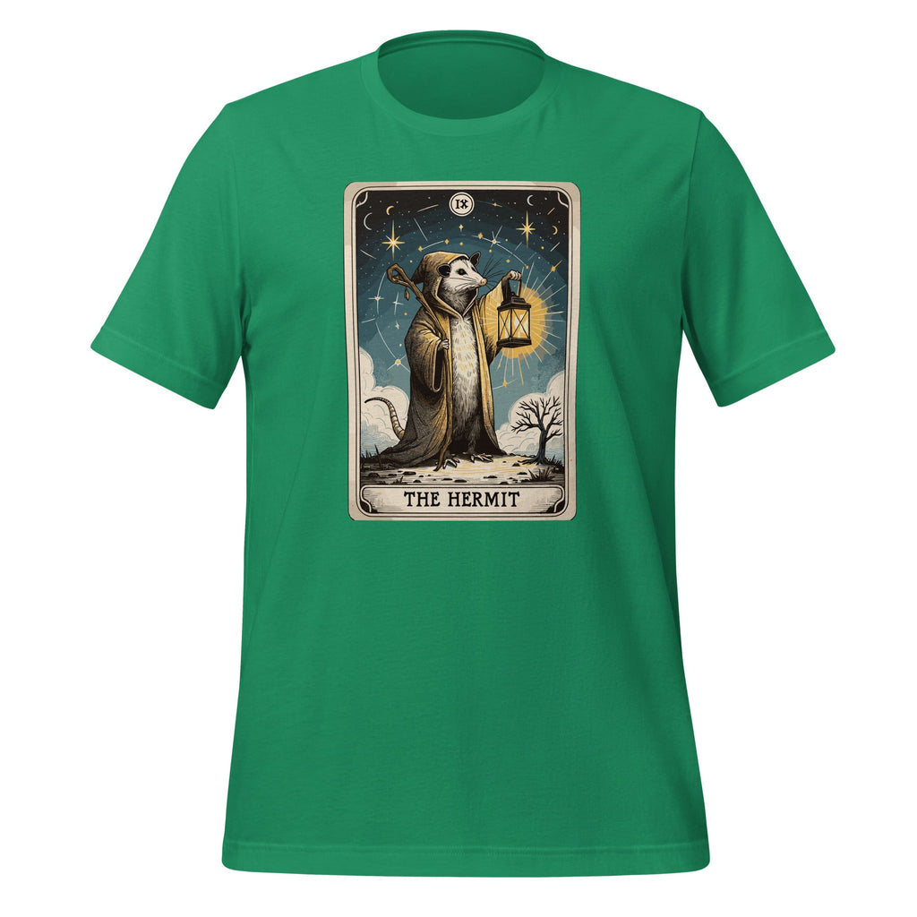 IX Hermit Funny Opossum Witch Tarot Card Possum Unisex product image 6