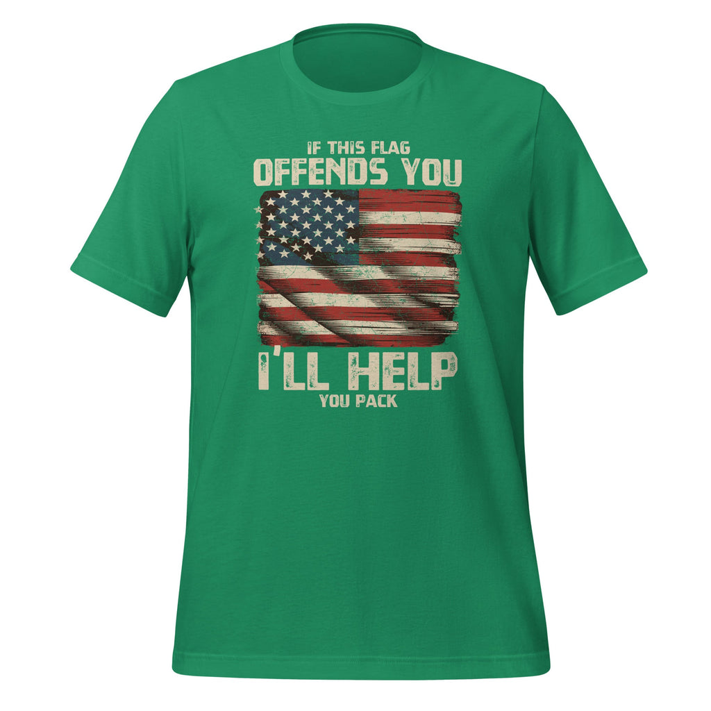 I'll Help You Pack Your Bags American Unisex T-Shirt product image 6