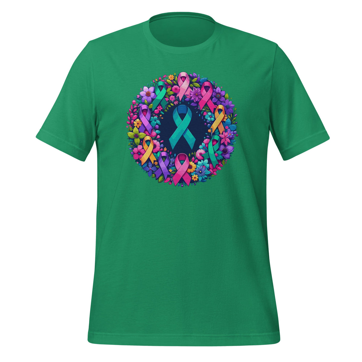 Cancer Awareness Multi-Color Ribbons Hope Wreath Unisex product image 6