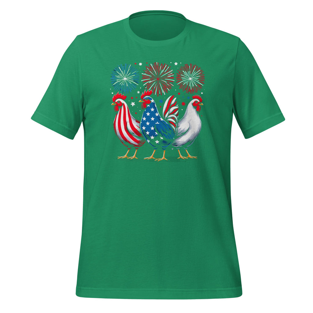 Patriotic Firework Red White Blue Chicken USA Flag July 4th product image 6
