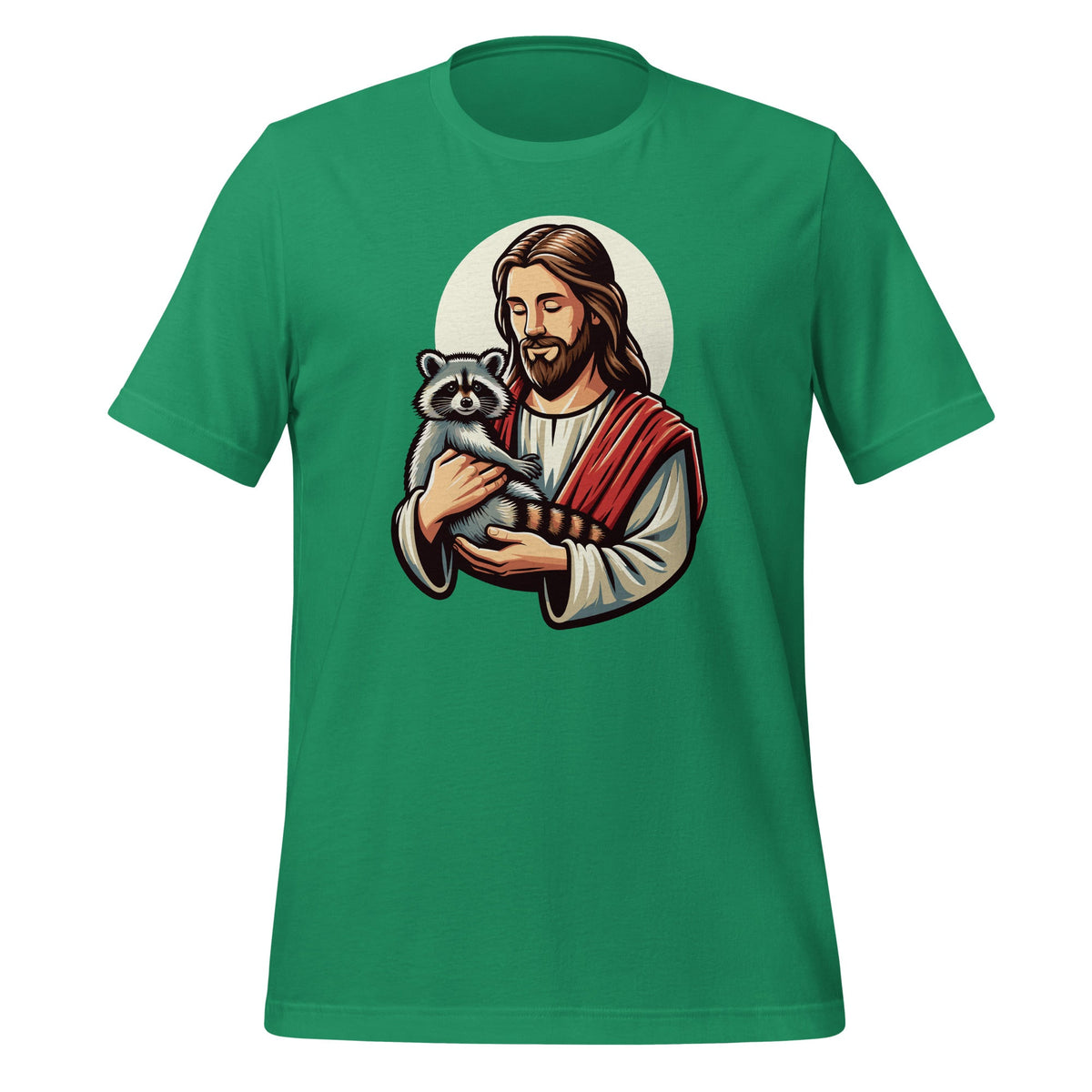 Jesus Holding A Raccoon Trash Eater Christian Unisex T-Shirt product image 6