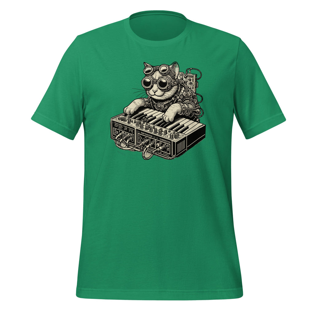 Steampunk Cat Playing Synthesizer Synth Kitten Techno Music product image 6