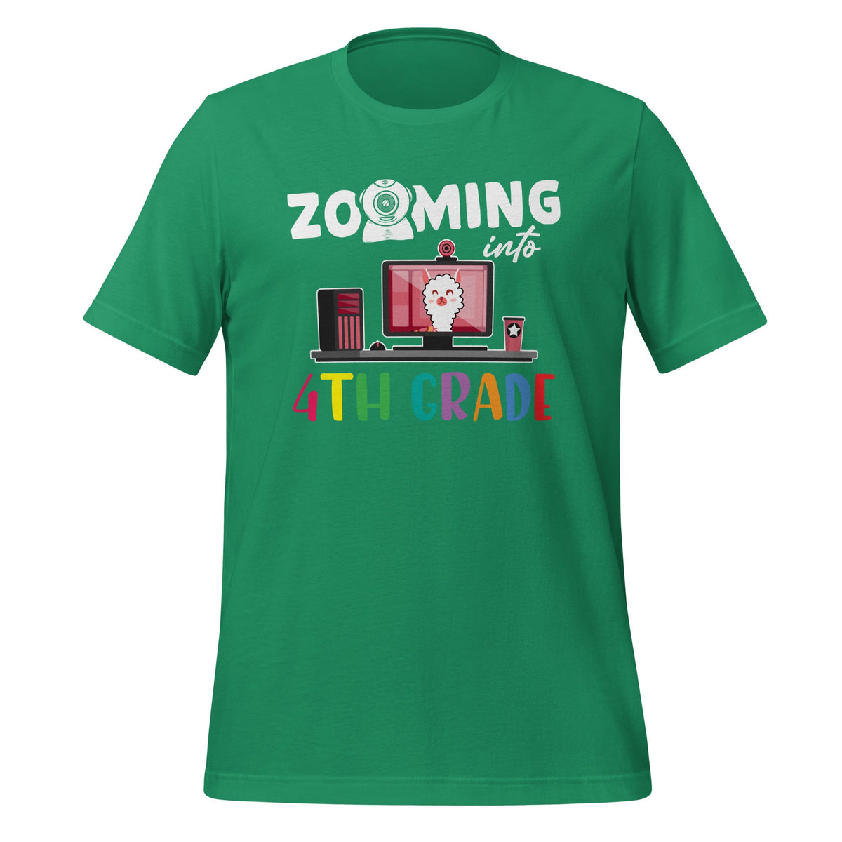 Zooming Into 4th Grade - Back To School Llama Lover product image 6