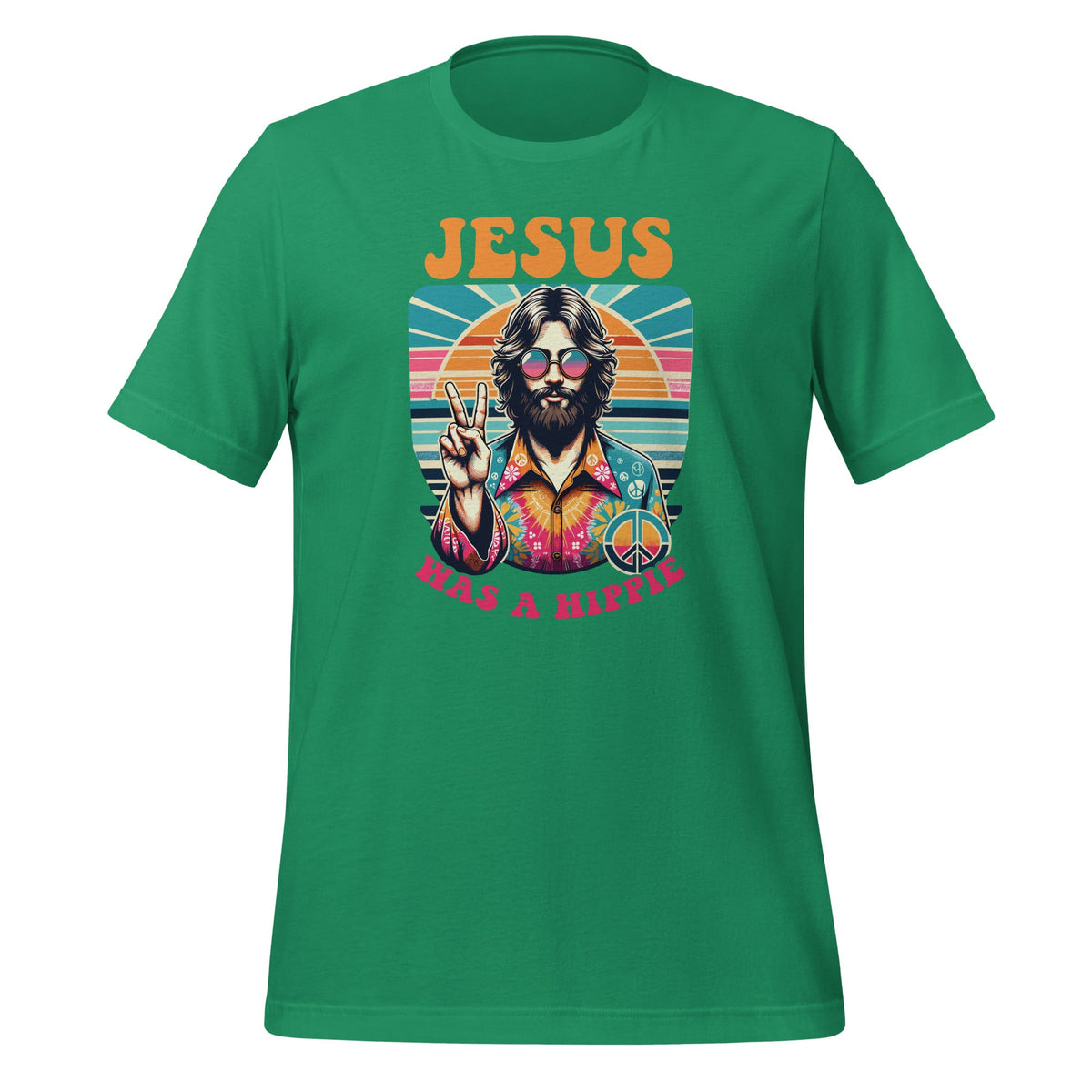 Jesus Was A Hippie Funny Groovy Christian Religious Unisex product image 6