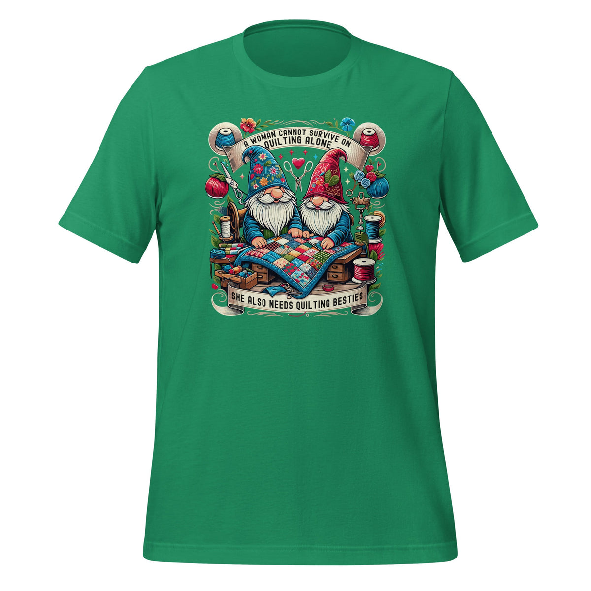 A Woman Cannot Survive On Quilting Alone Gnomes Besties product image 6