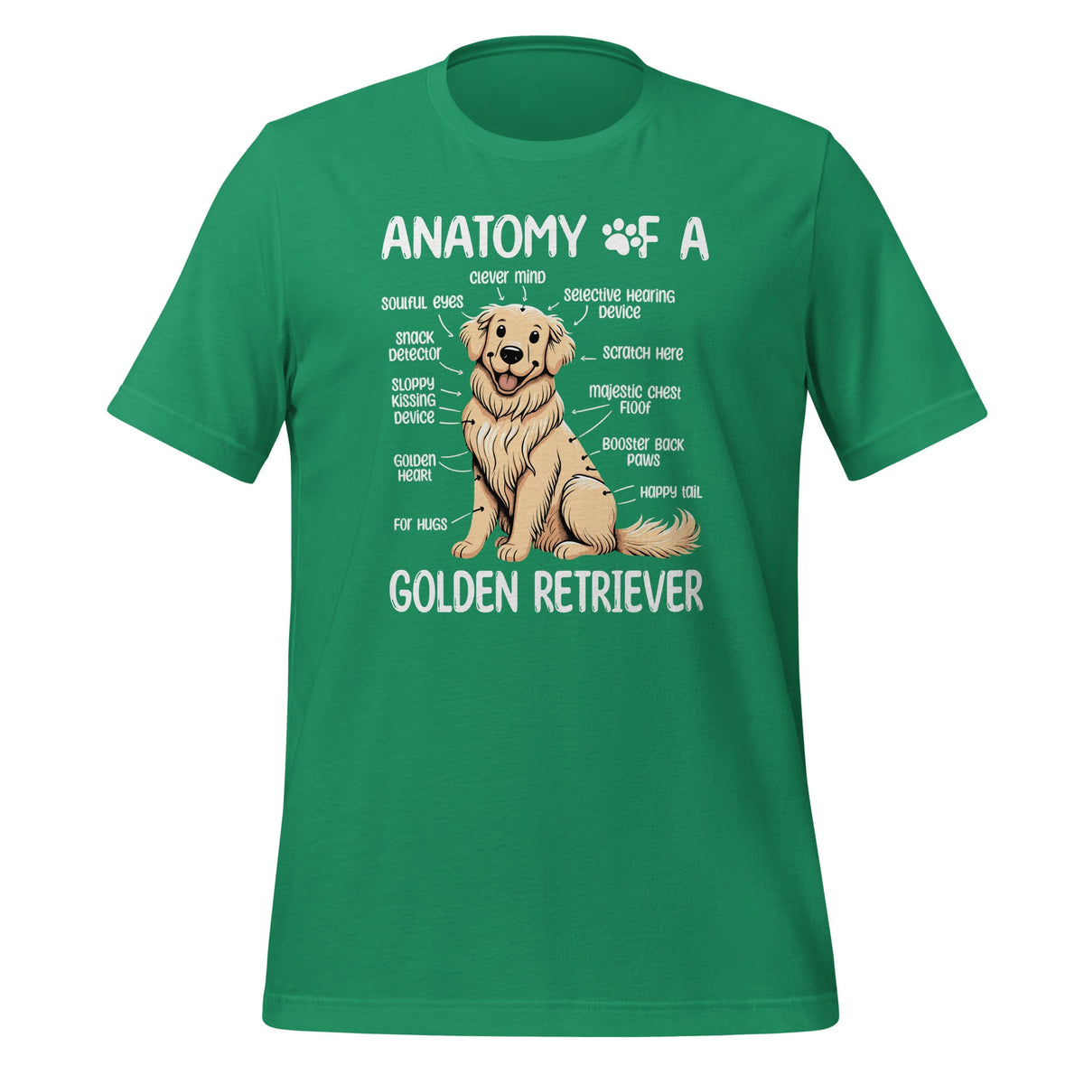 Anatomy Of A Golden Retriever Funny Dog Lover Puppy Unisex product image 6