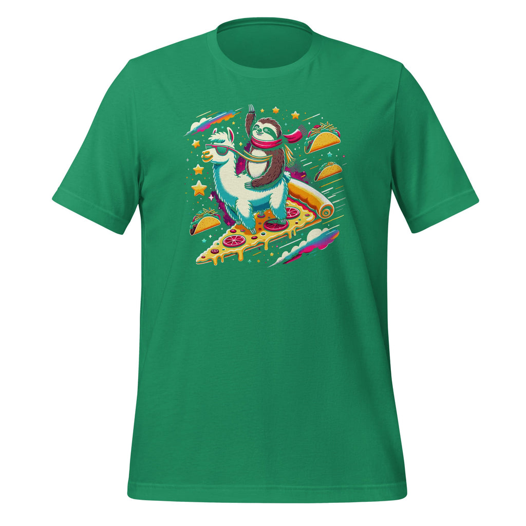 Sloth Riding Llama Galaxy Pizza Day Taco Burrito Unisex product image 6