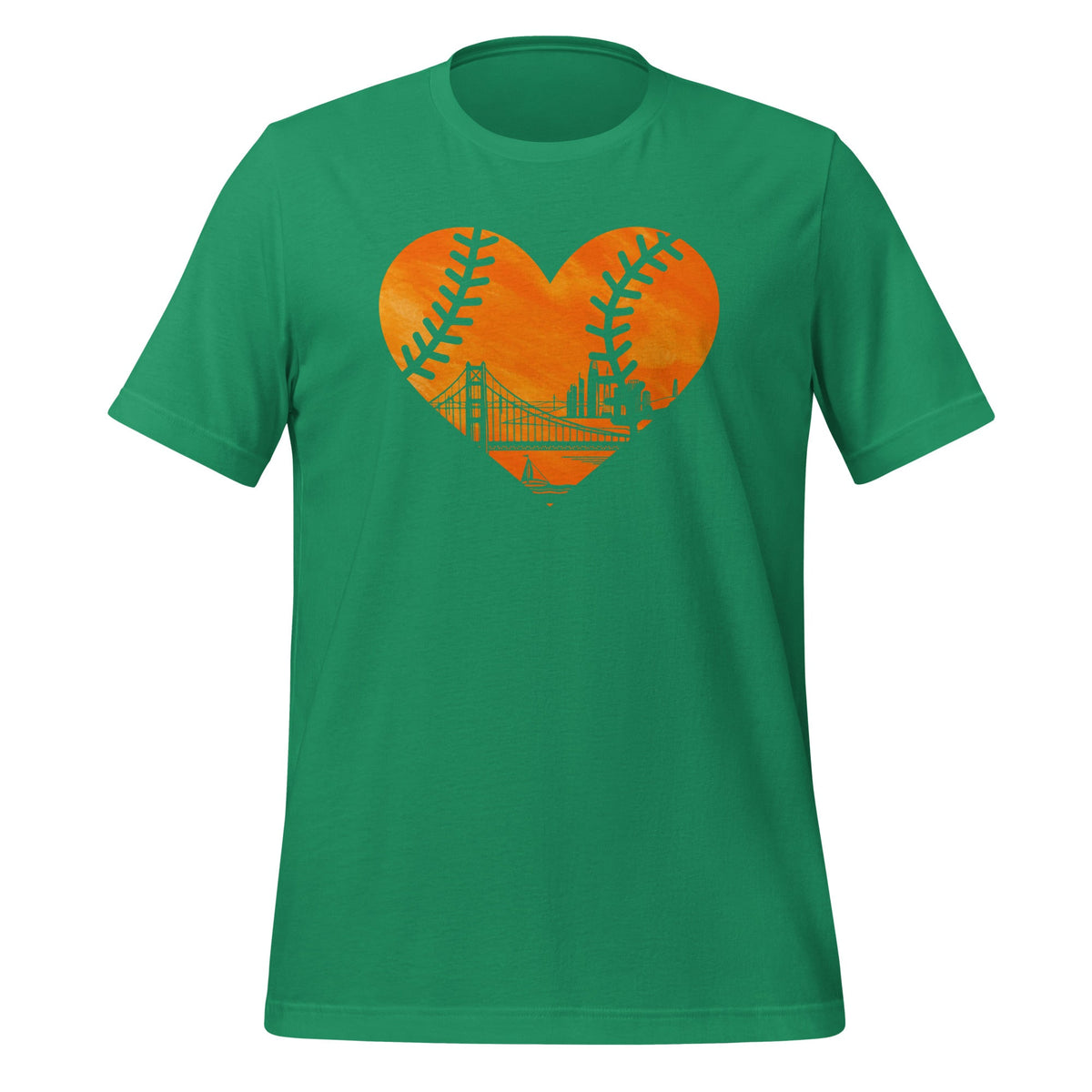 US State San Francisco Baseball Vintage Heart Unisex t-shirt product image 6