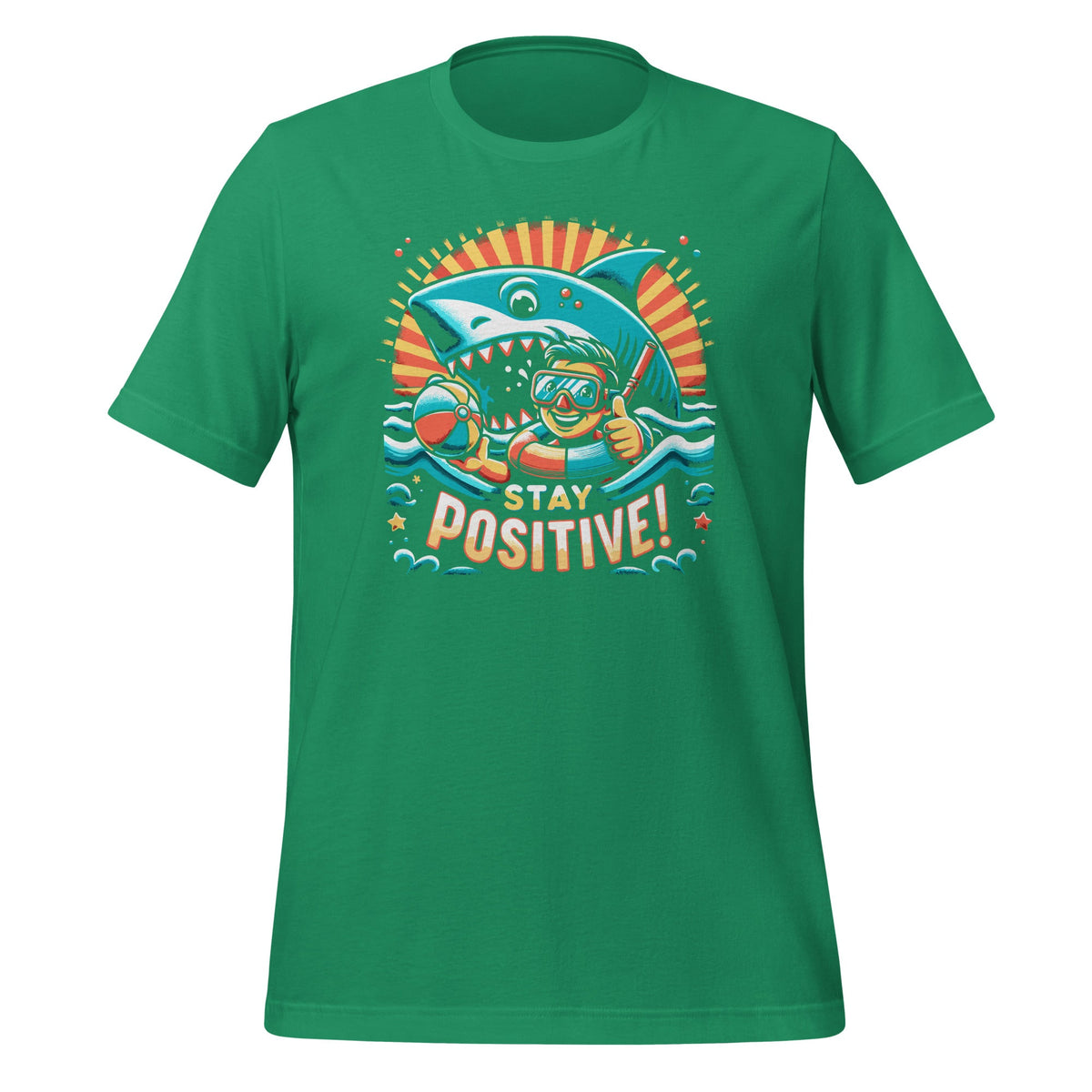 Stay Positive Shark Lover Wildlife Ocean Sea Fans Unisex product image 6