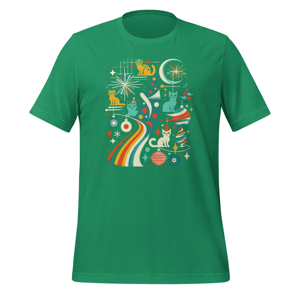 Mid Century Modern Look Cats Christmas Retro 50s 60s Xmas product image 5
